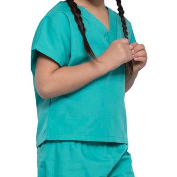 Kids Scrub Set in Surgical Green - Picture 3 of 5